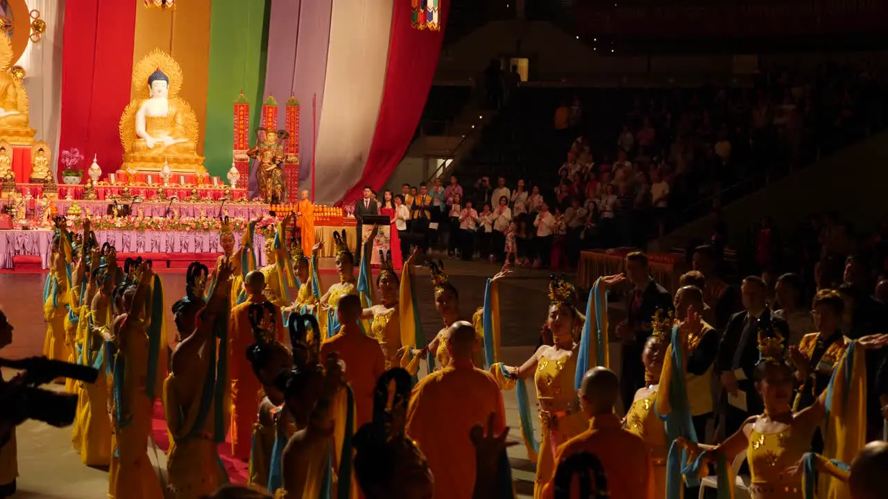 monks walking ceremony during buddha birthday festival at southbank Brisbane 2018