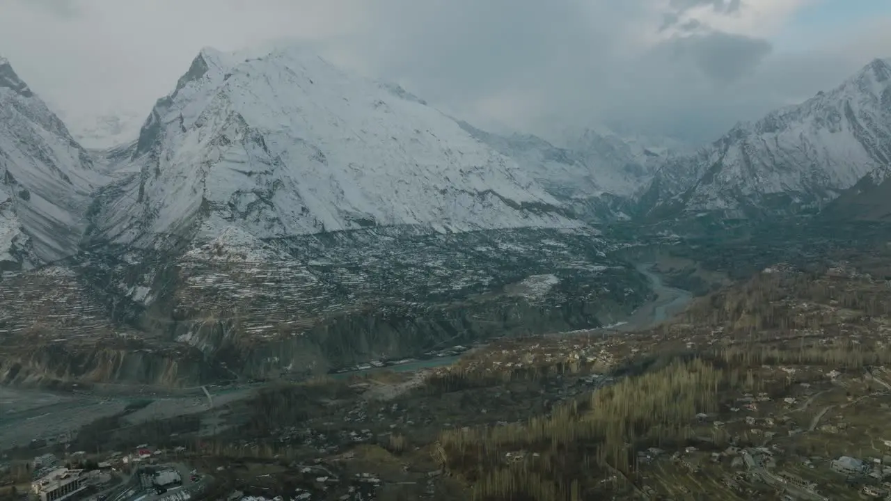 Gojal Valley Upper Hunza Gilgit Baltistan Pakistan covered in snow