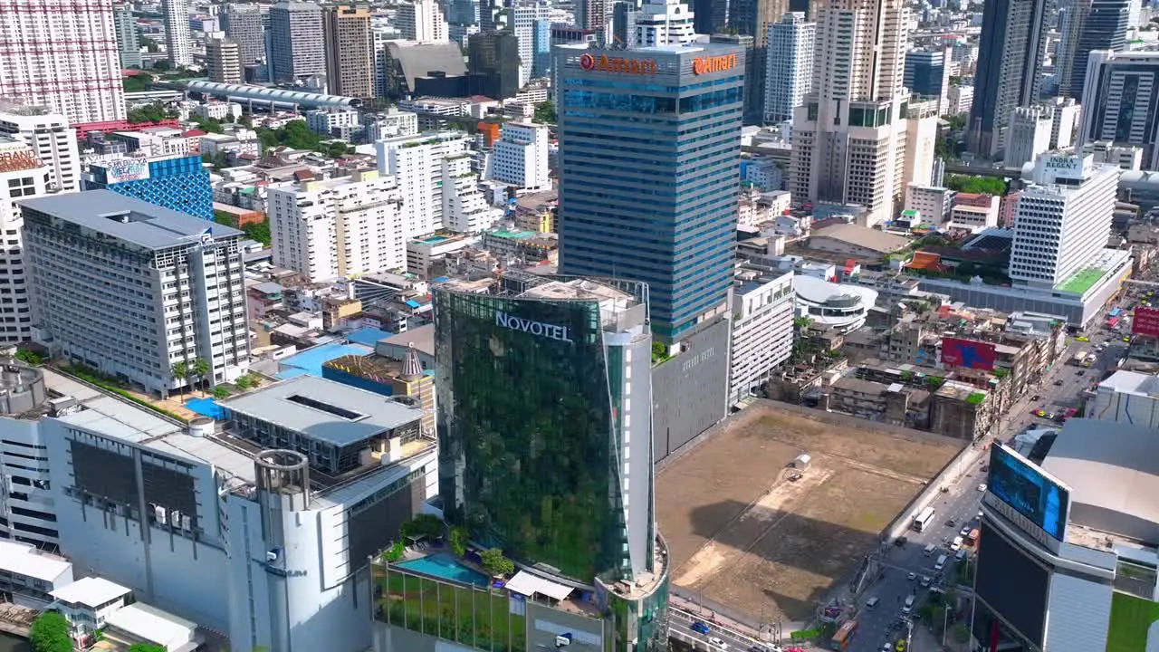 Bangkok Aerial Footage City Center Drone