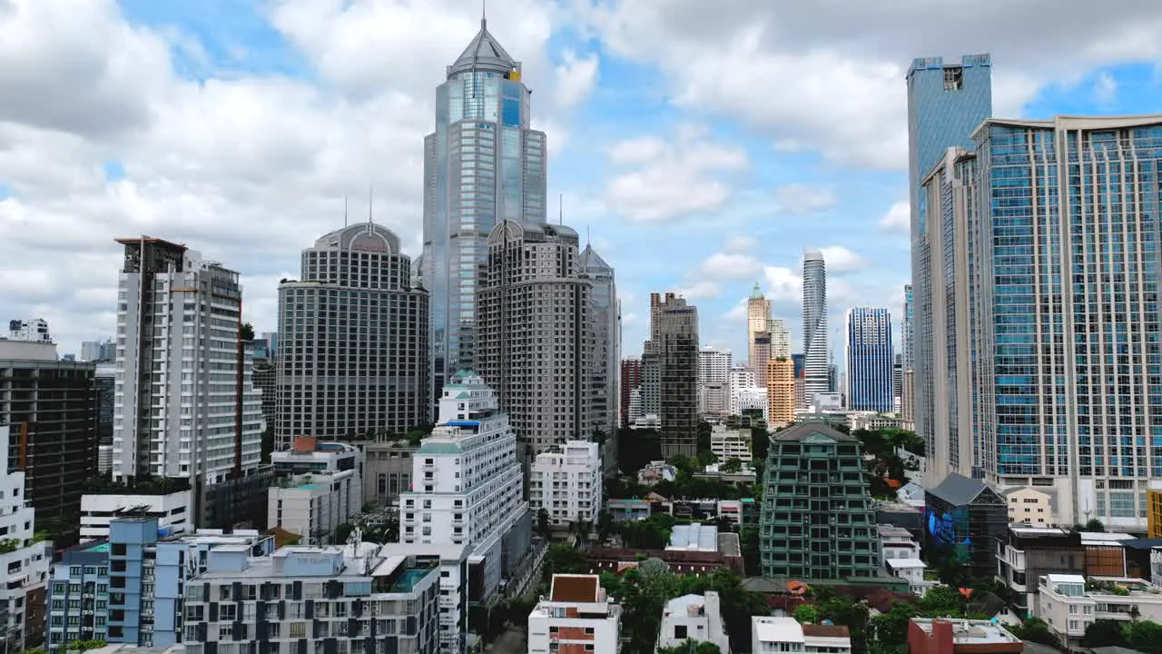 Timelapse Bangkok Aerial Footage City Center Drone