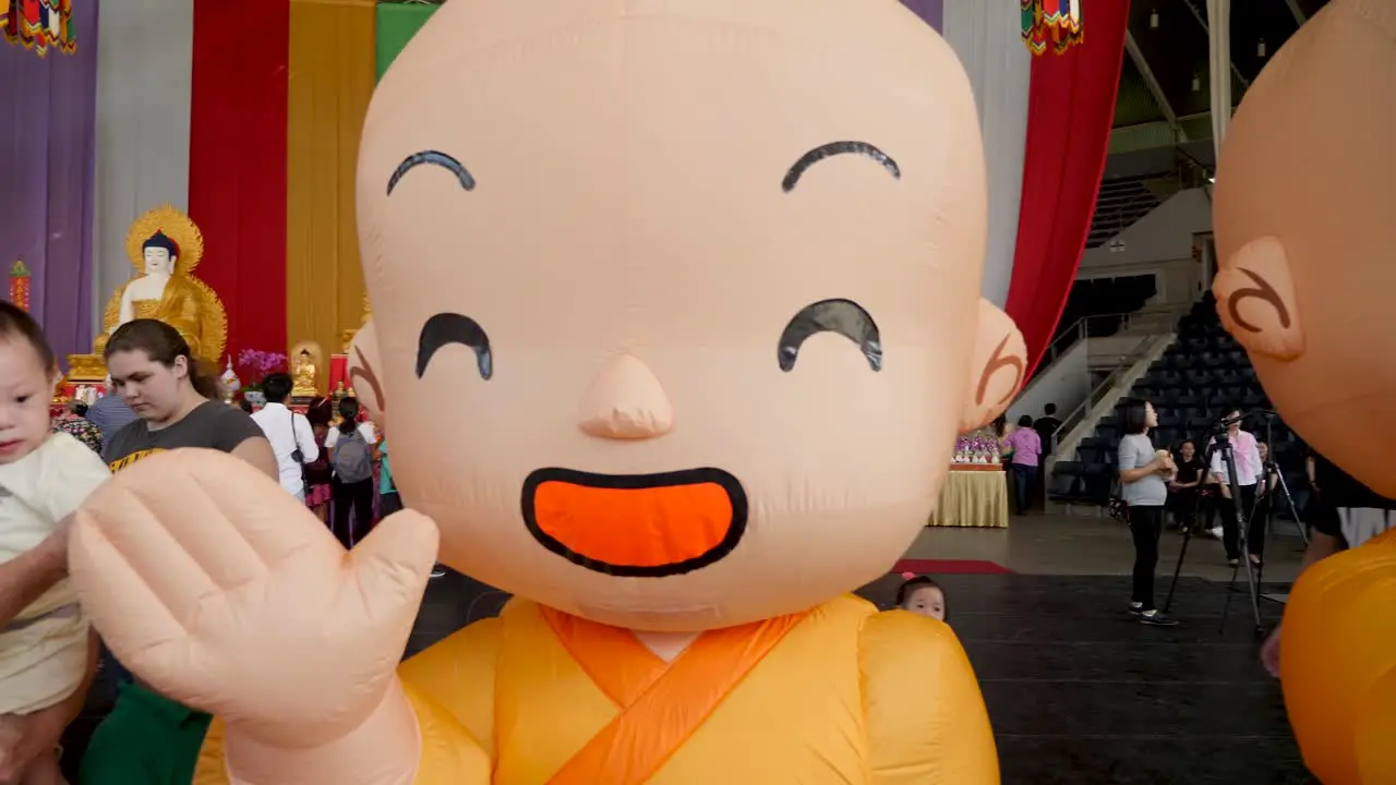 Asian Monk animation costume during Buddha birthday festival Brisbane 2018