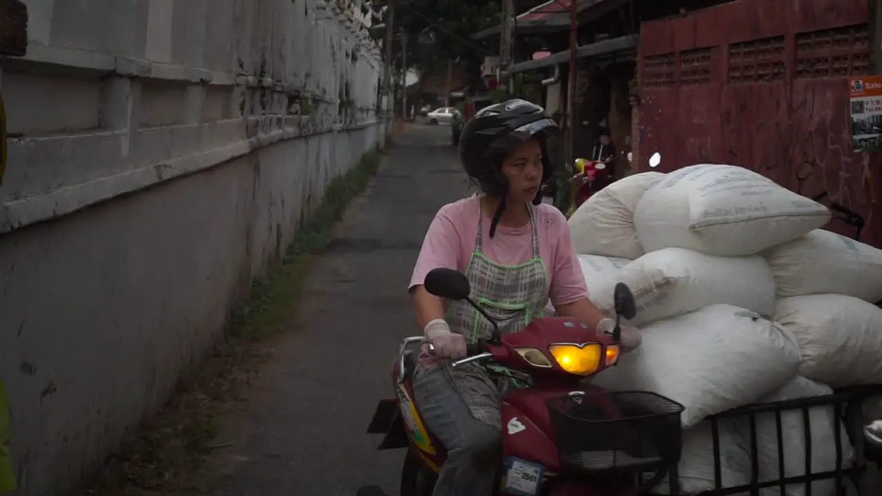 Transporting Rice to a factory