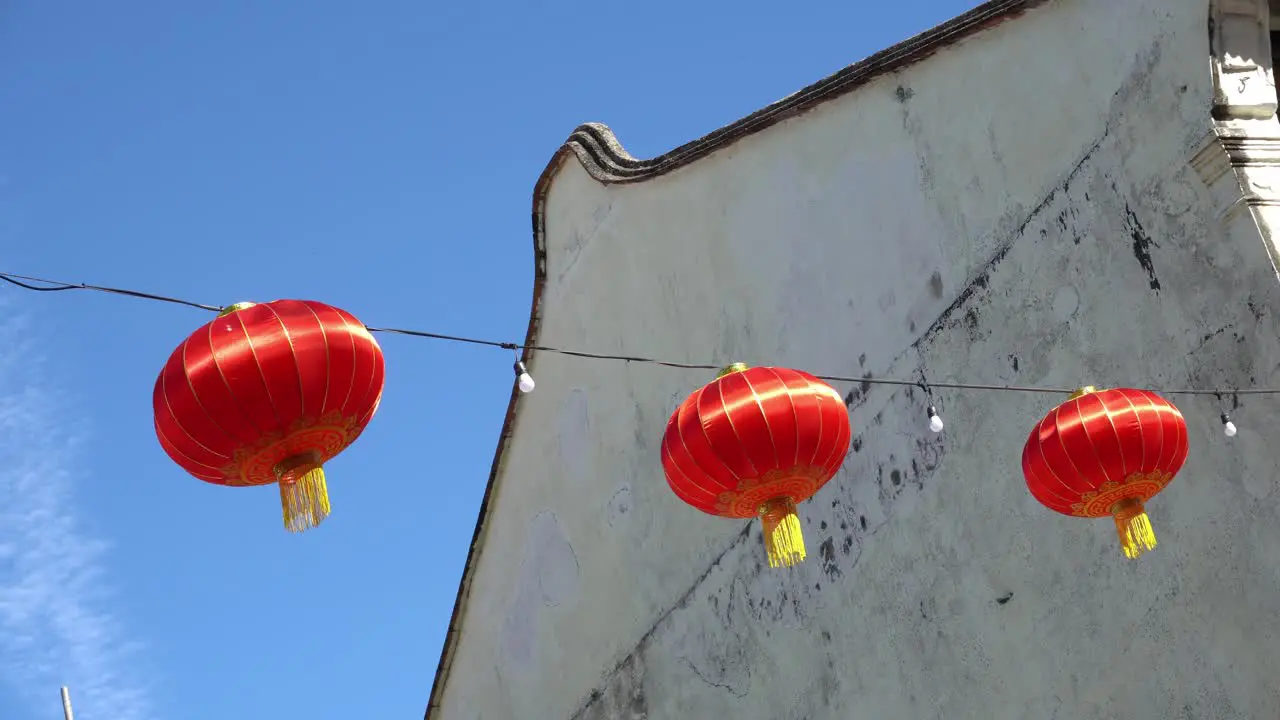 Red lantern with Georgetown Heritage Site