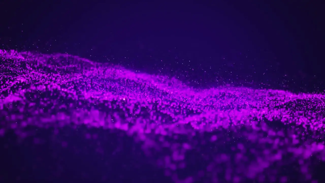 Animation of purple spots moving on black background