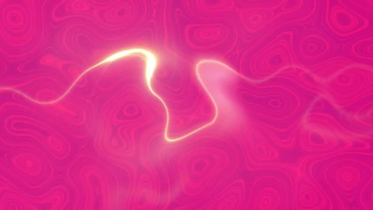 Animation of light shapes moving on pink background