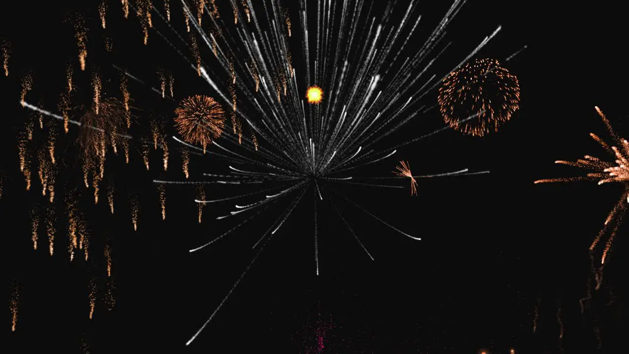 Fireworks during holidays Visual effects Seamless loop