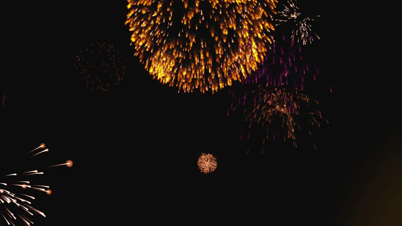 Fireworks in the sky animation Seamless loop visuals