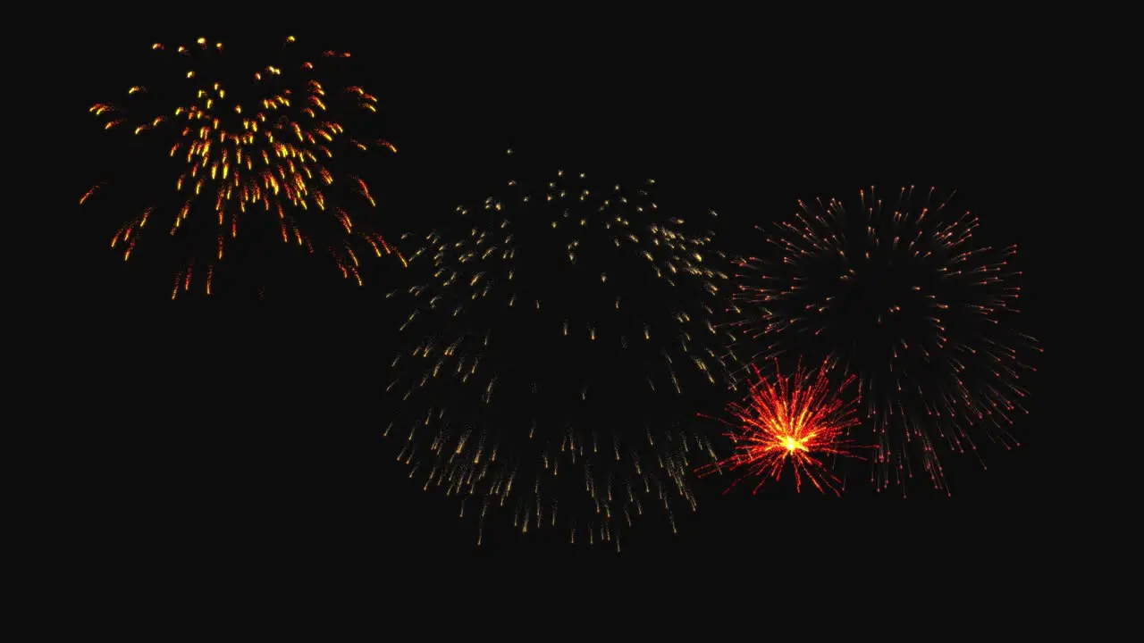 Holiday fireworks visuals Seamless loop