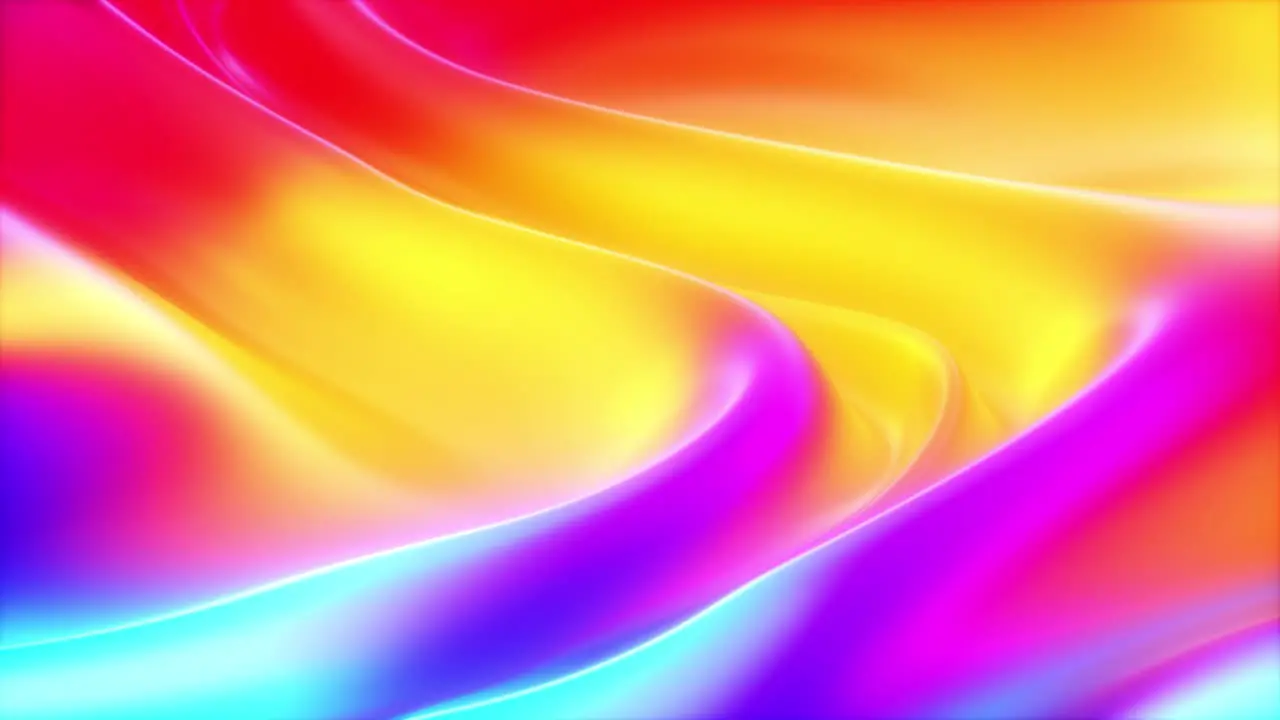 Abstract Gradients Waves Smooth Rainbow Lines Background Animation in 4K