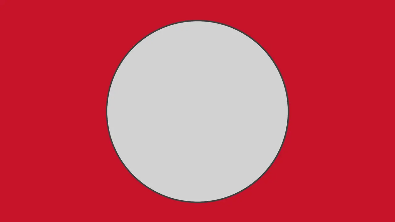 Circle against red background 