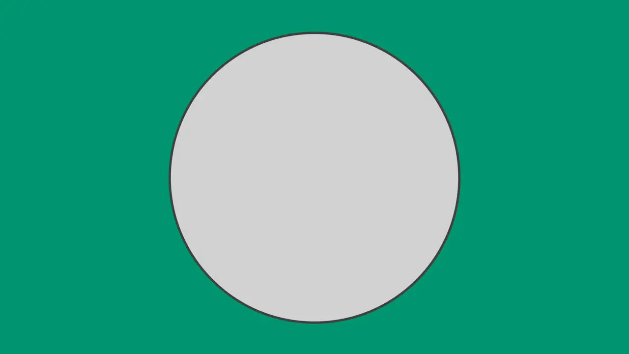 Circle against green background 