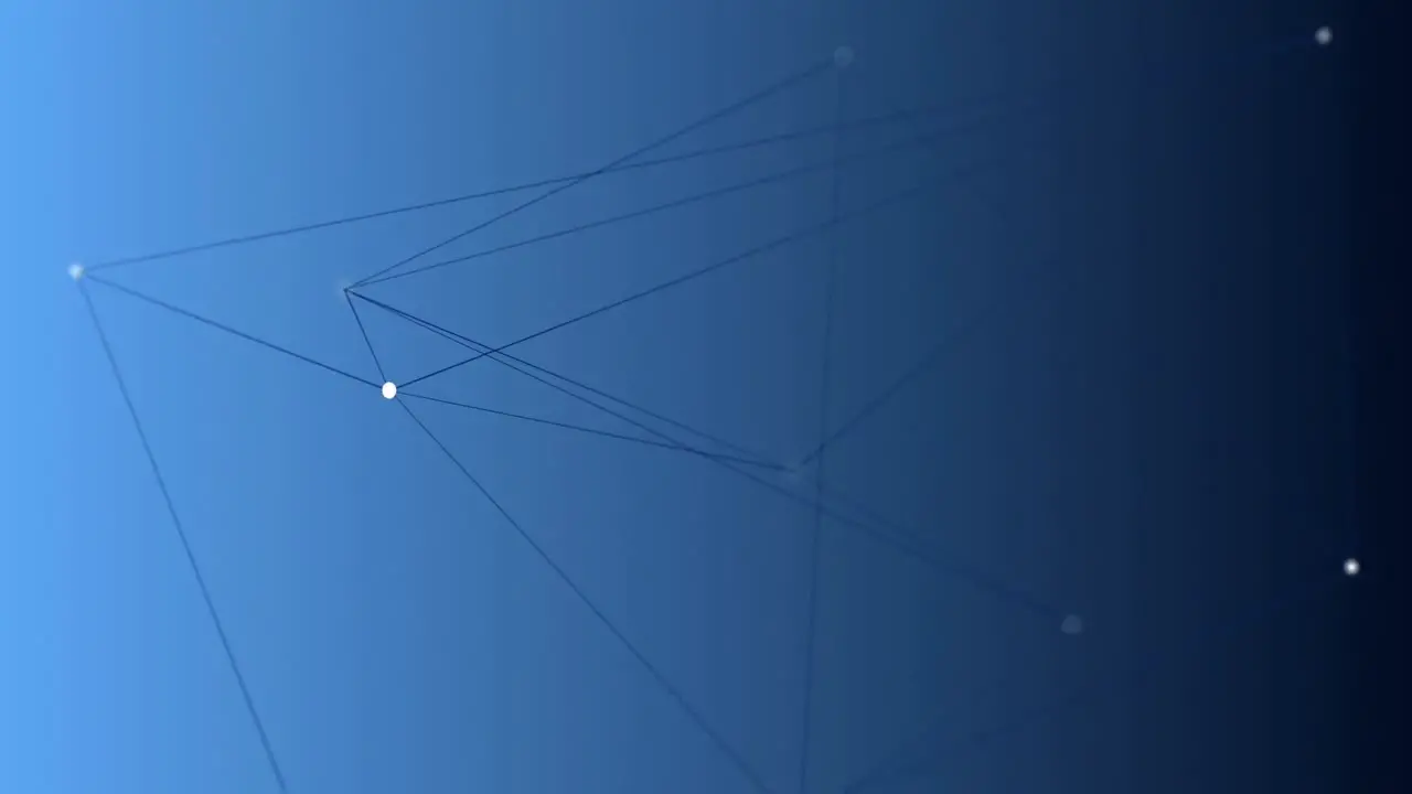 Digital generated video of geometric line 