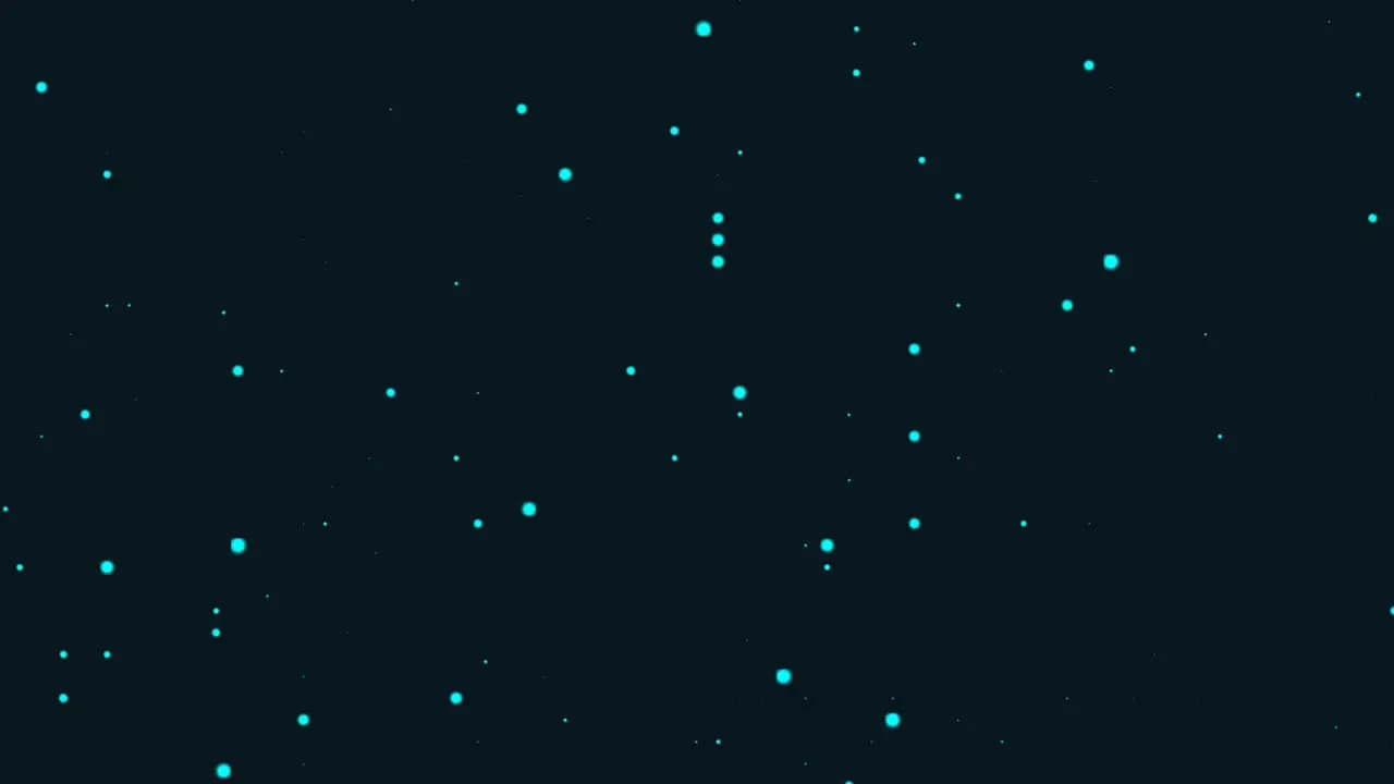 Abstract black sky with tiny white stars falling snow background animation