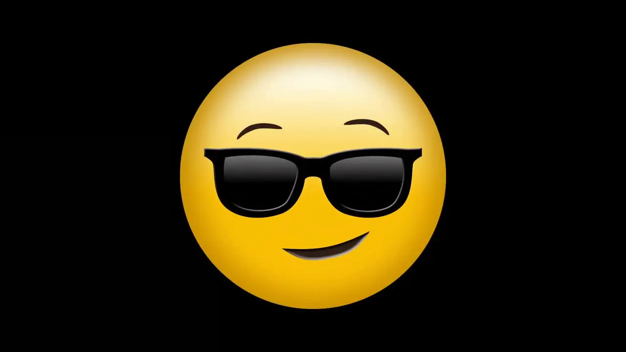 Digital generated video of attitude emoji 