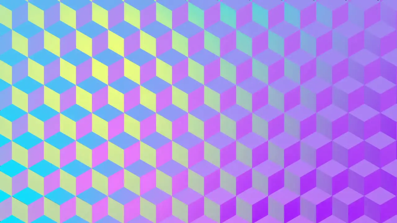 Digital generated video of various geometric shape 