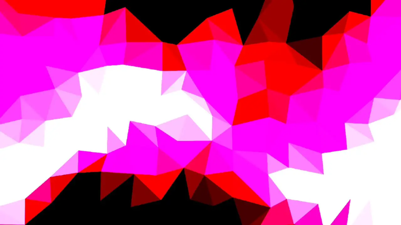 Abstract fractals in red pink black white background animation