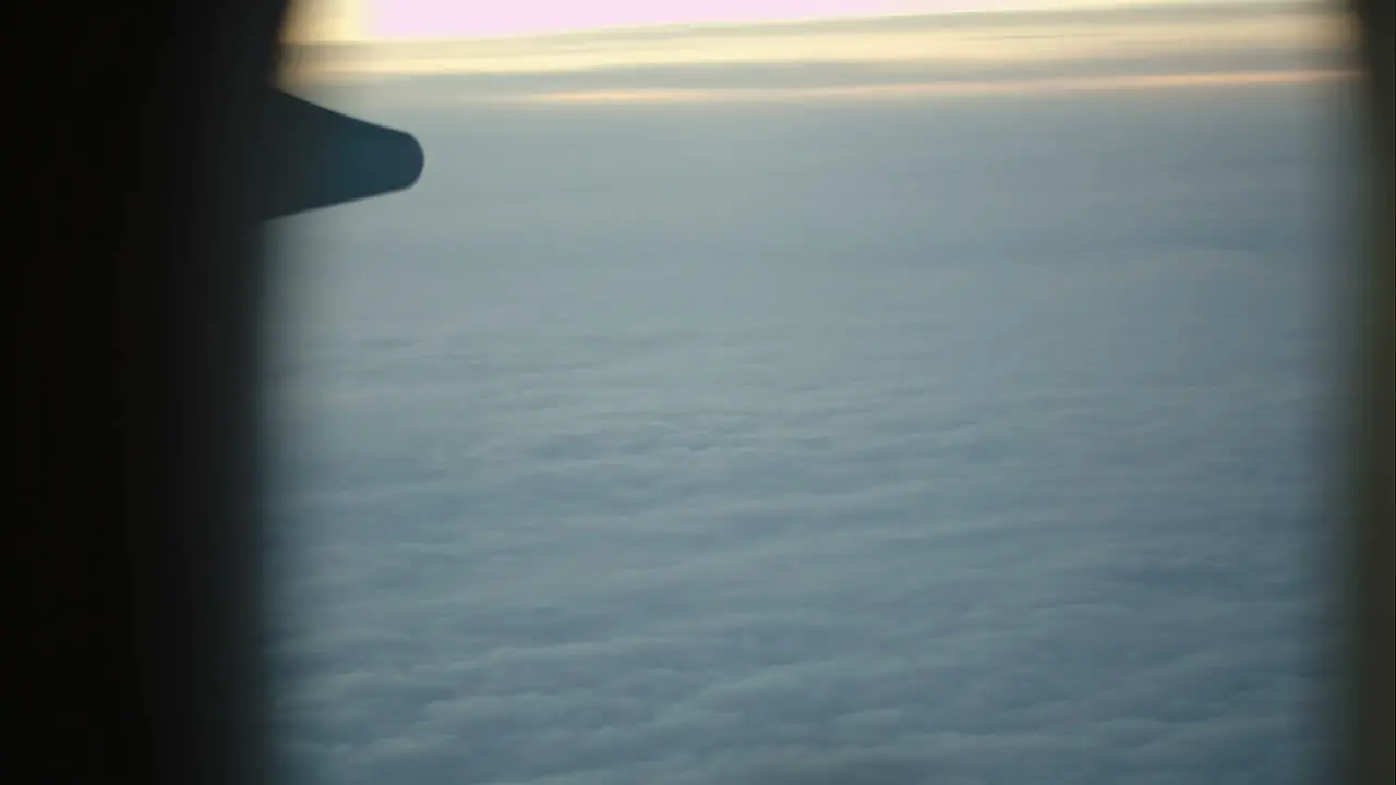 Woman using smartphone during flight