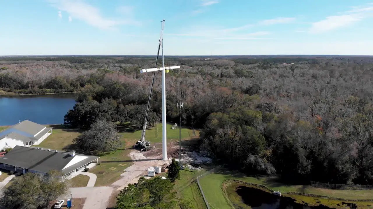 Cross-shaped Cell Phone Tower On Church Property