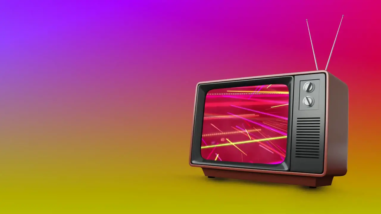 Television with colourful effects