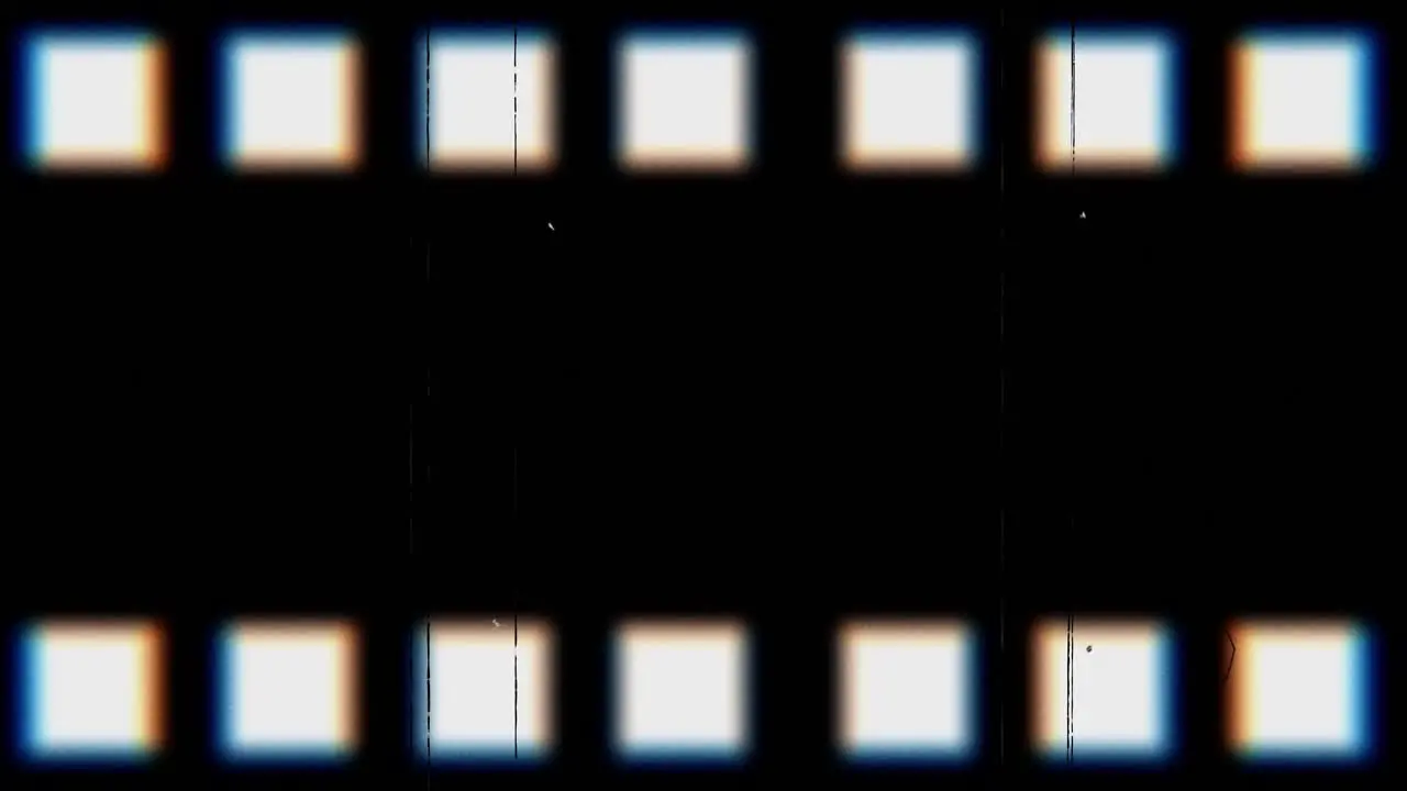 Animation of classic film stripe with sprockets