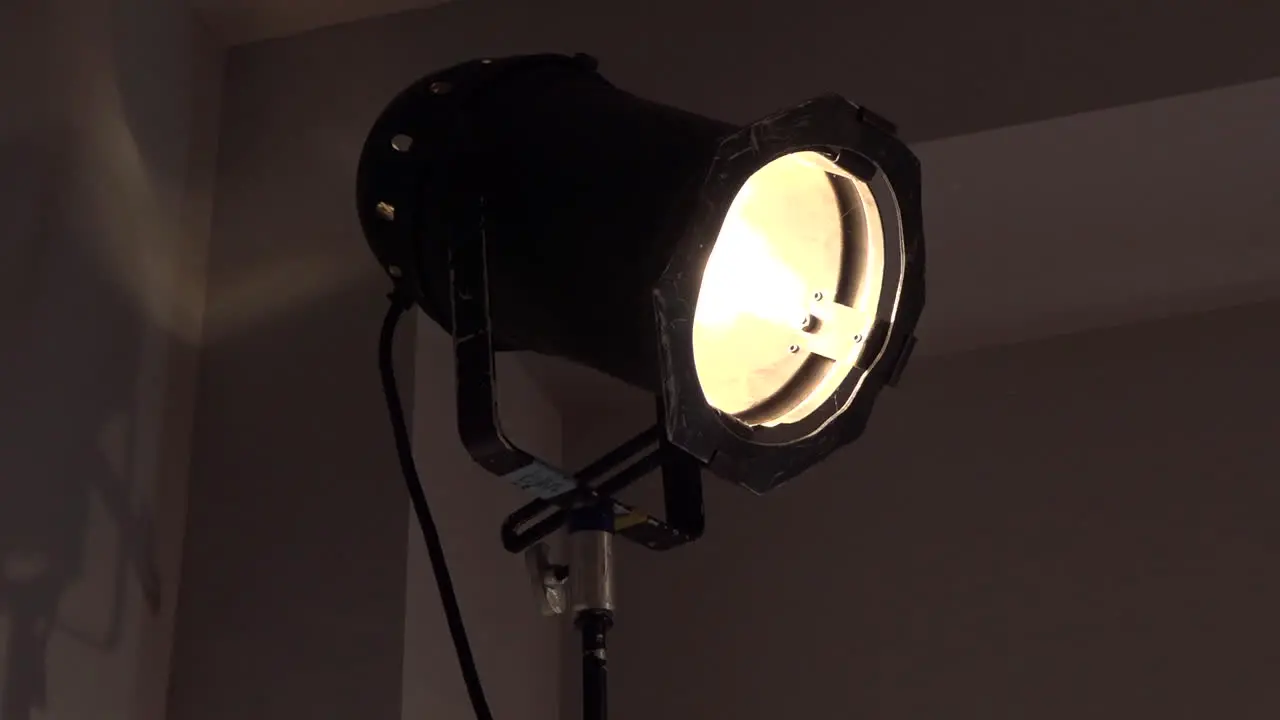 Classic tungsten film light on a Hollywood set