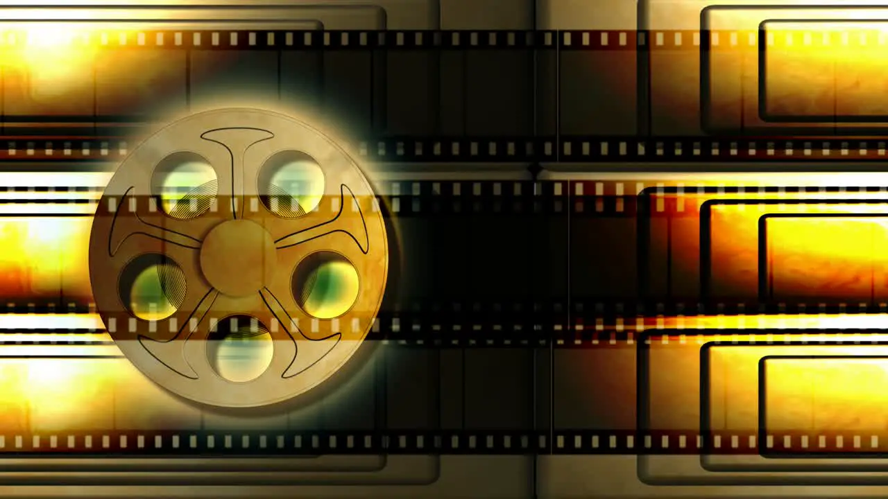 Film Reel Animated Background Loop