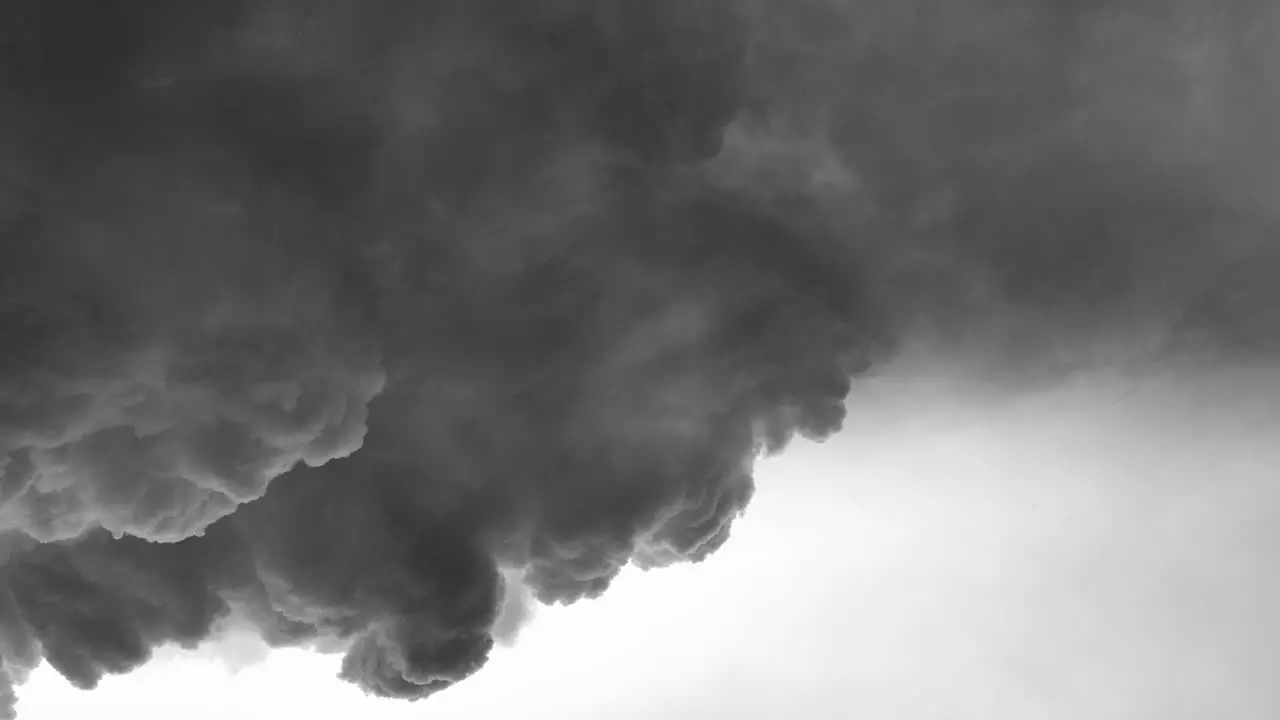 gray cumulonimbus cloud and lightning 4k background