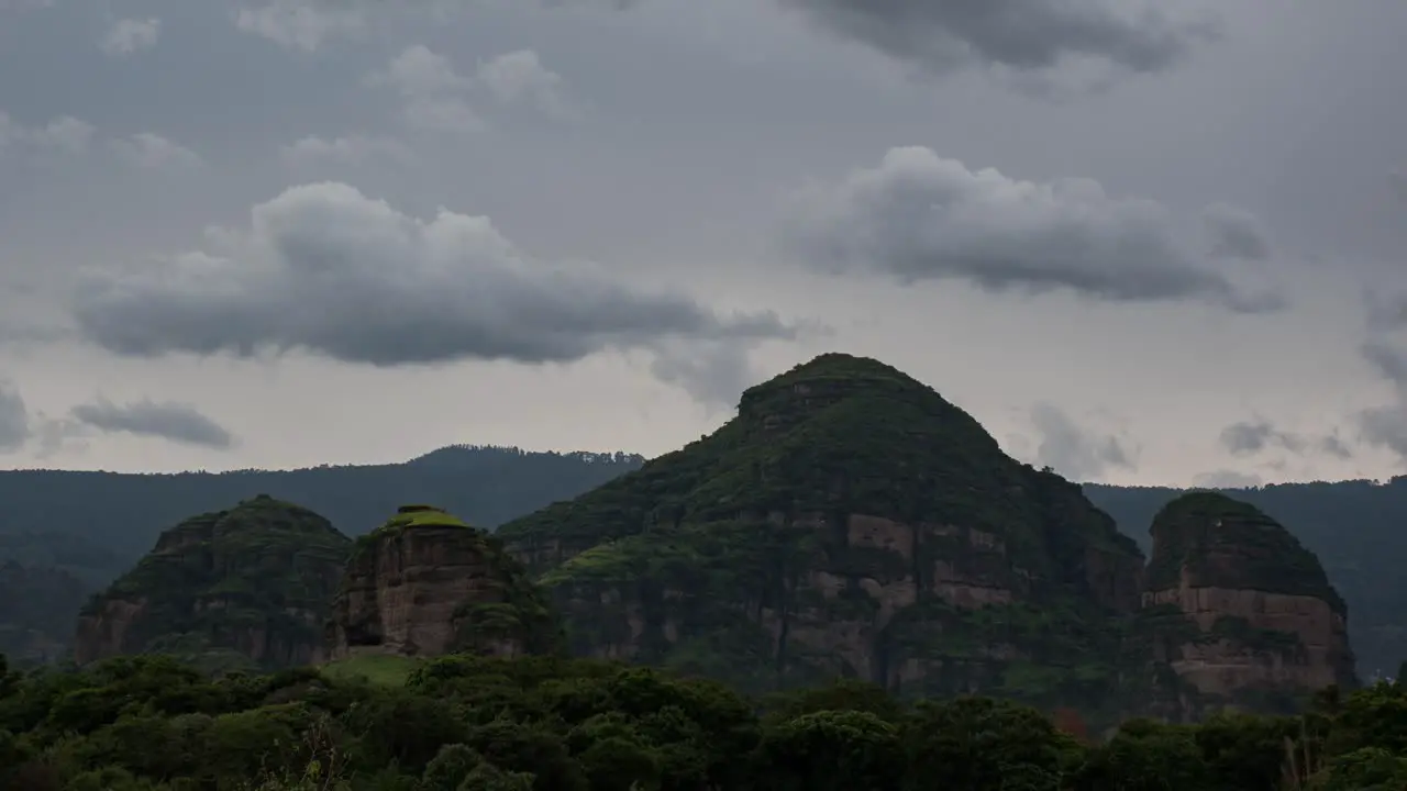 Time lapse in Tlayacapan at a cloudy day