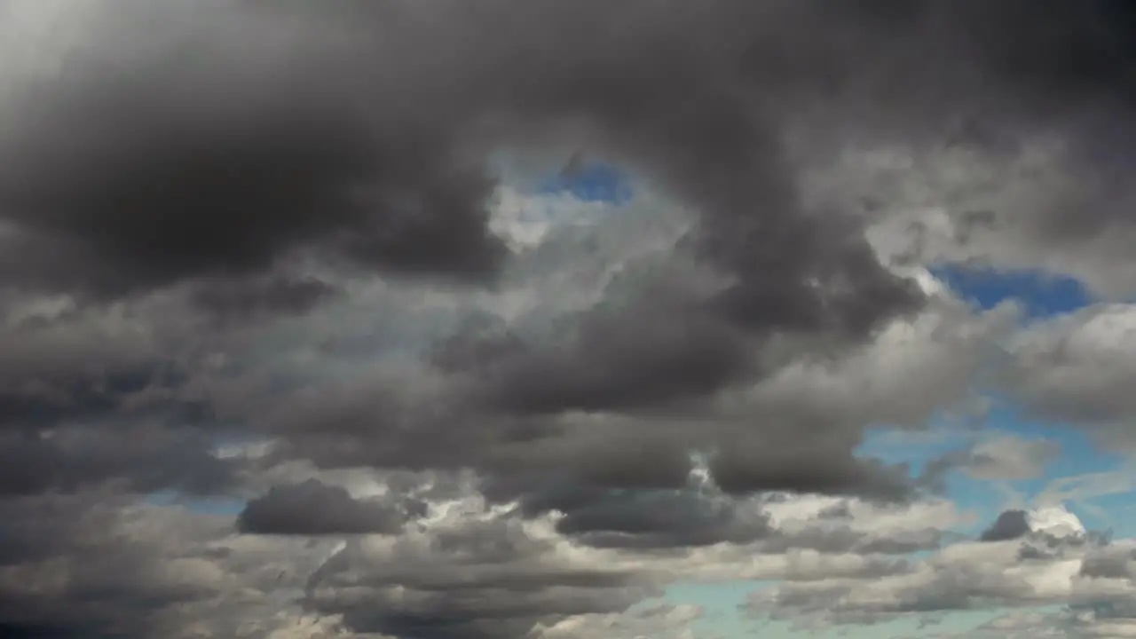 A time lapse shot with moving clouds clearing up