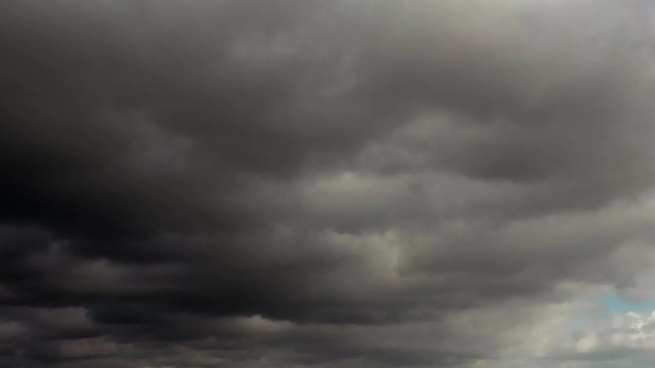 A time-lapse shot with clouds moving