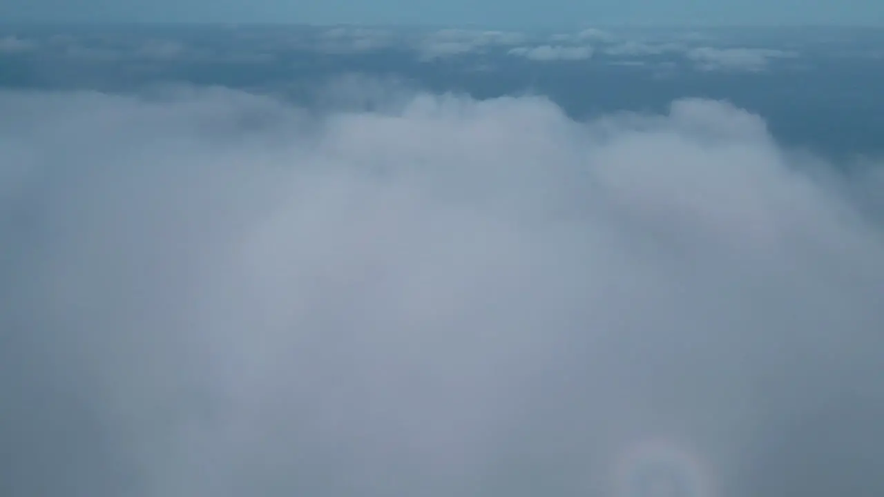 Rising Drone Shot Through Clouds in Spain Breathtaking Aerial View