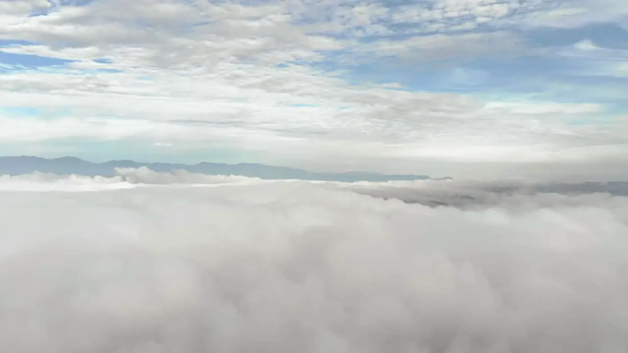 View above clouds at morning