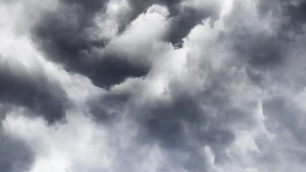 4k Nature background stormy sky and thunderbolts