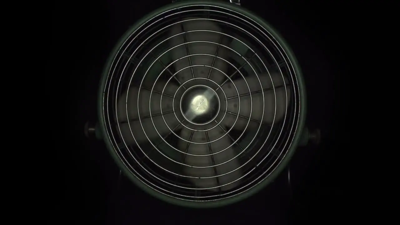 Electric Fan Wide Shot in Super Slow Motion