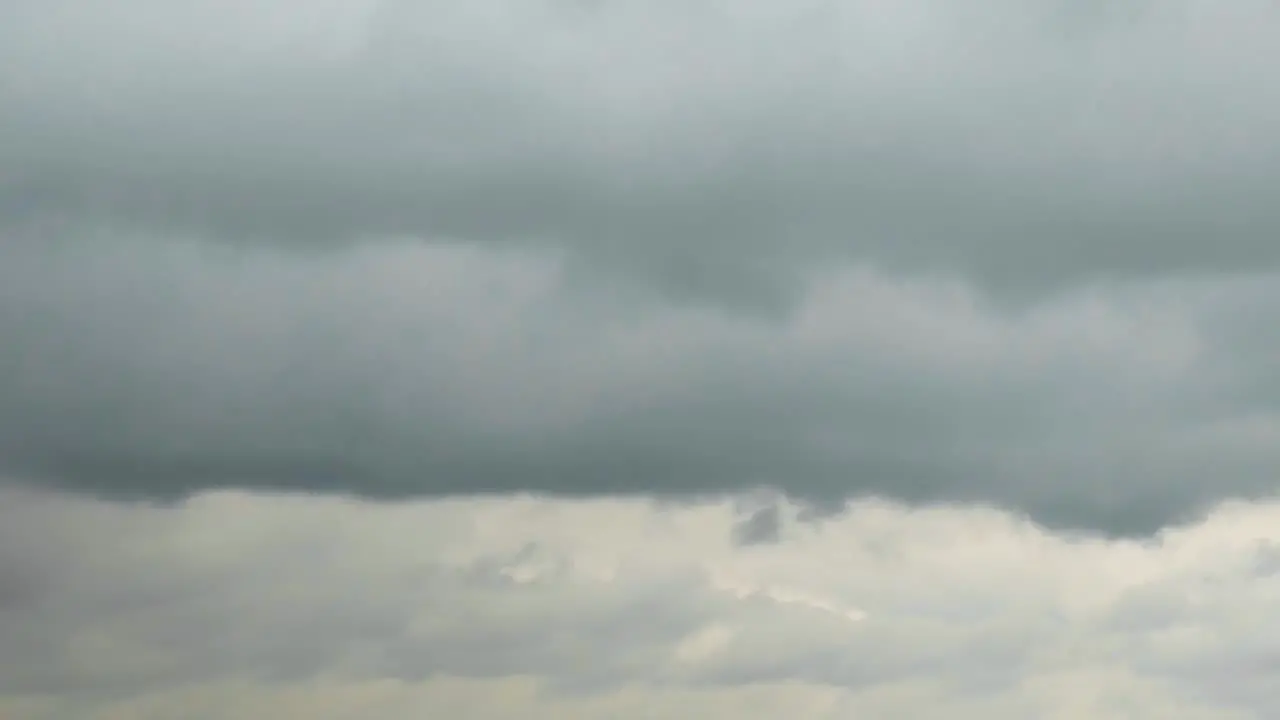 A time-lapse shot of clouds moving