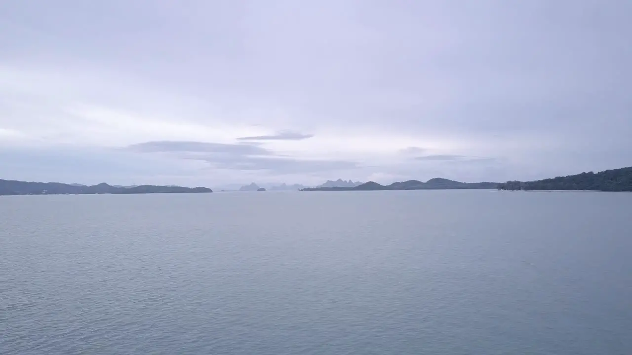 Tropical Islands And Vast Seascape On A Cloudy Day In Phuket Thailand