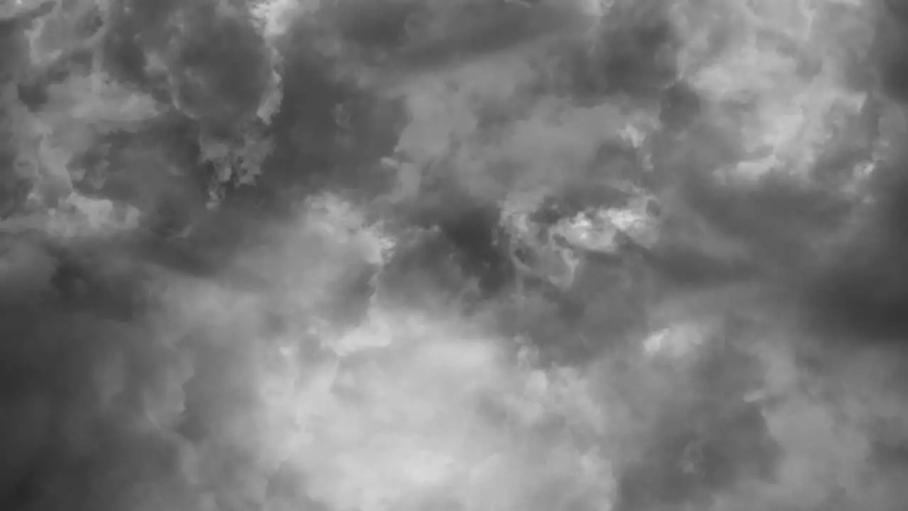 thick gray clouds with thunderstorm