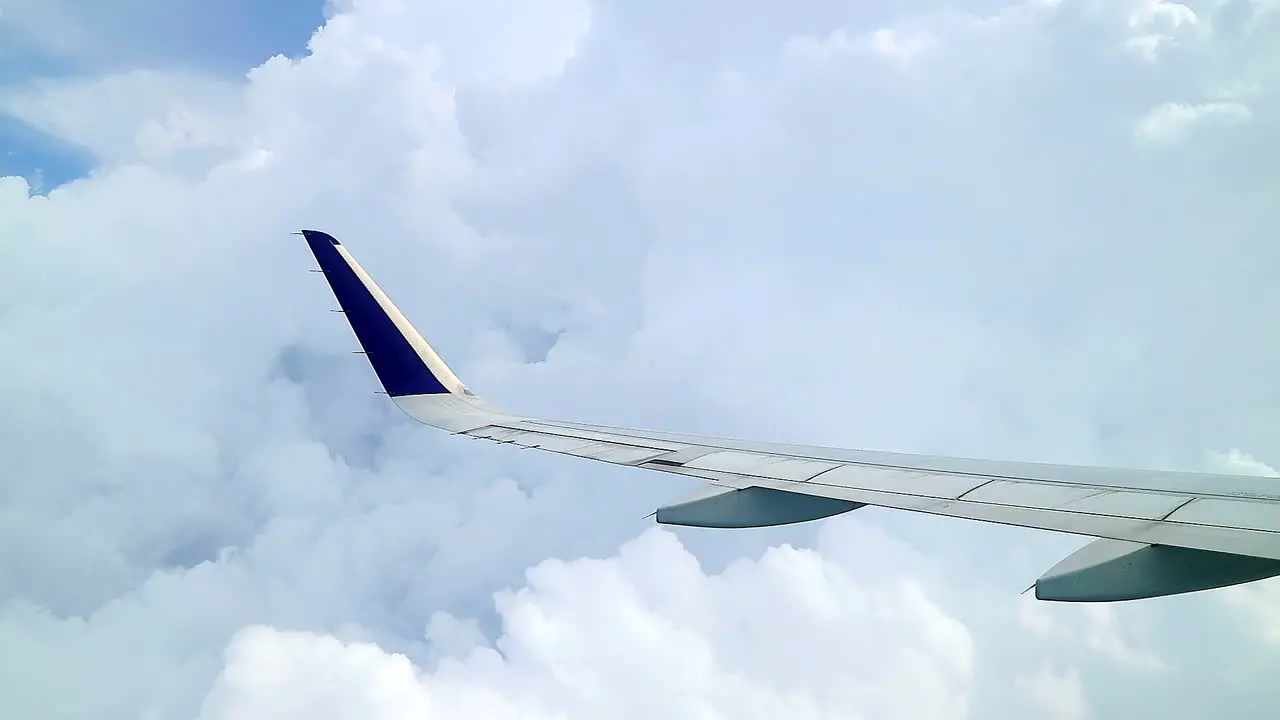 heavenly clouds view from commercial airplane windows