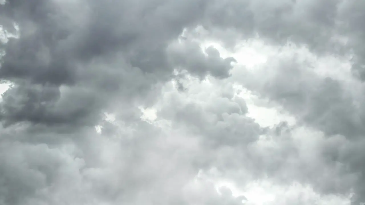 white clouds in the sky and thunderstorms