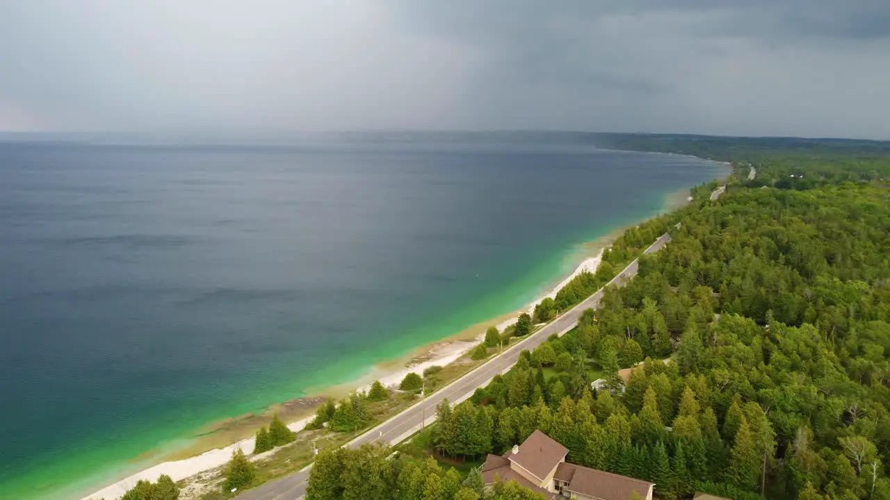 Cloudy Sky Over Georgian Bay In Ontario Canada