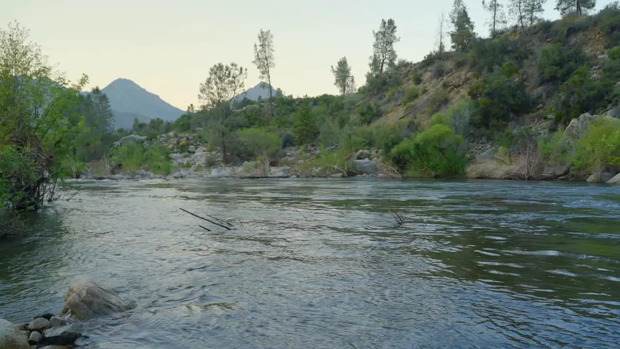 The relaxing sounds of birds and river running in kern river California