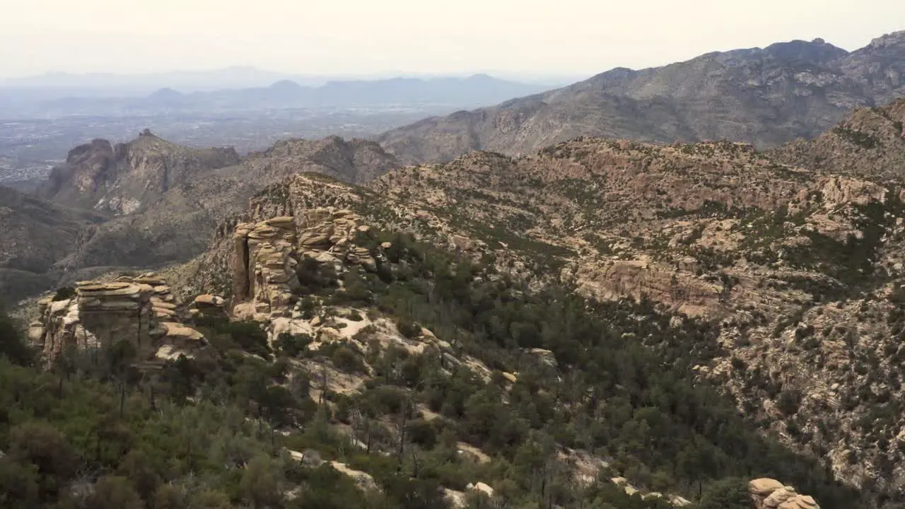 Fly by of a valley in Mt Lemmon