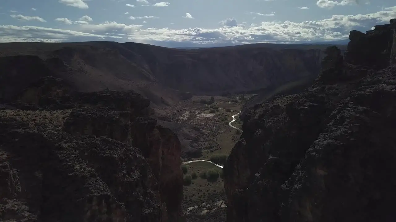 Pinturas river canyon in argentinean patagonia