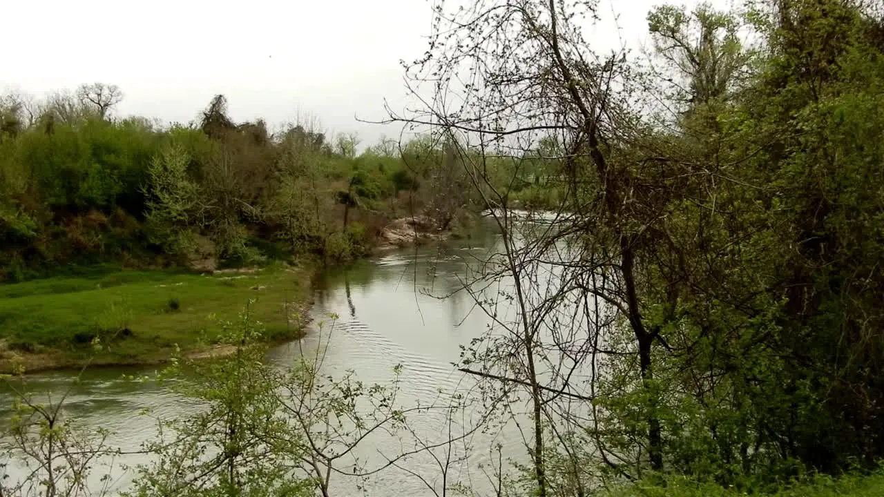 On the bank of a river in Victoria Texas