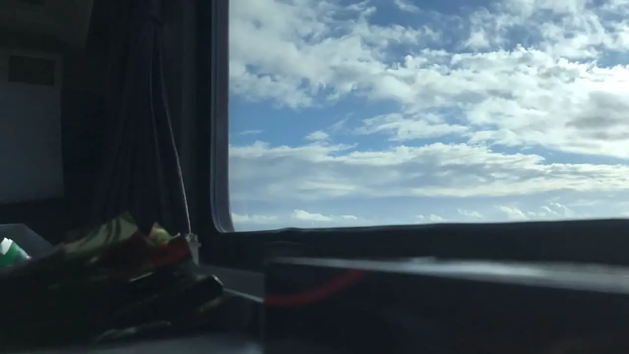 Timelapse riding on a train