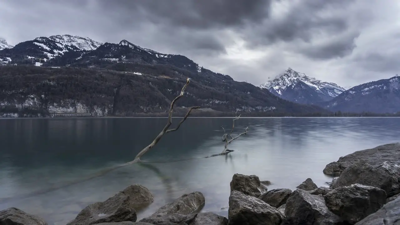 Time lapse at Walensee in Switzerland