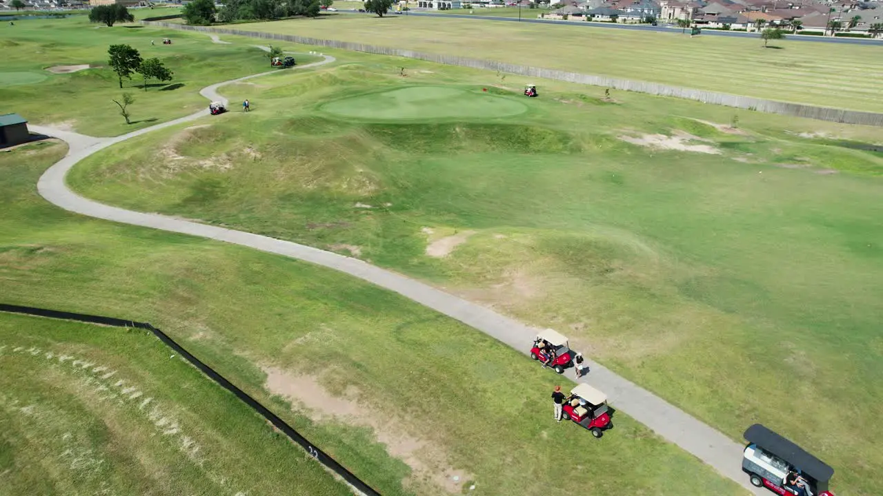 SUNNY DAY EDINBURG TX GOLF COURSE PEOPLE PLAYING GOLF RIO GRANDE VALLEY