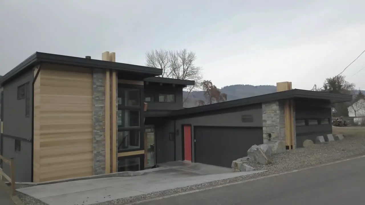 A Newly Built house overlooking a lake