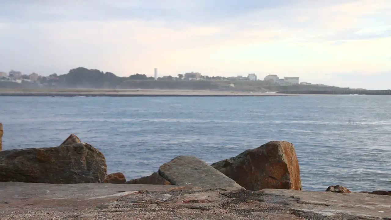 Douro river Estuary on a cold evening