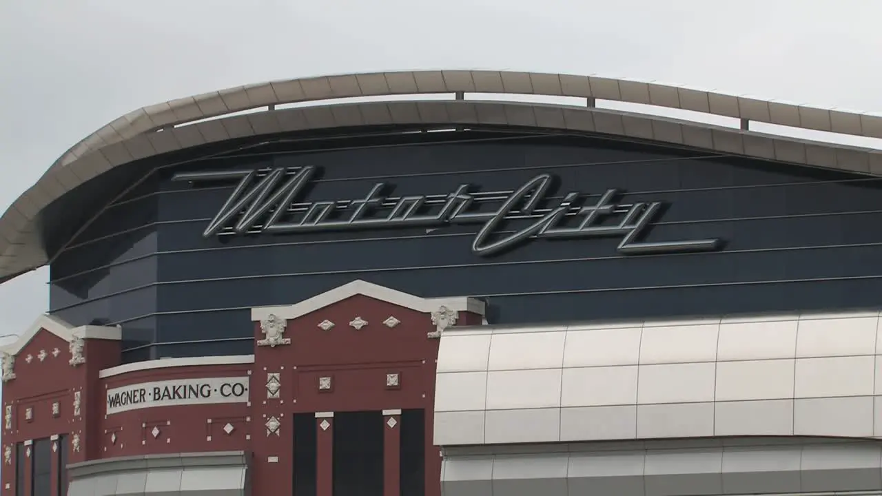 Close up of MotorCity Casino Detroit Michigan USA